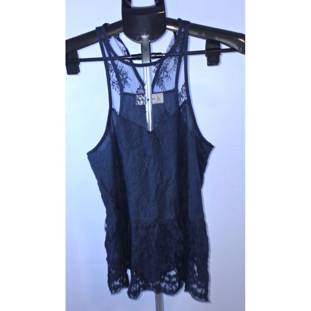 Abercrombie & Fitch New York Navy Blue Lace Size Small S Career Casual